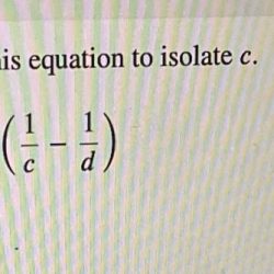 Isolate rearrange equation outline help