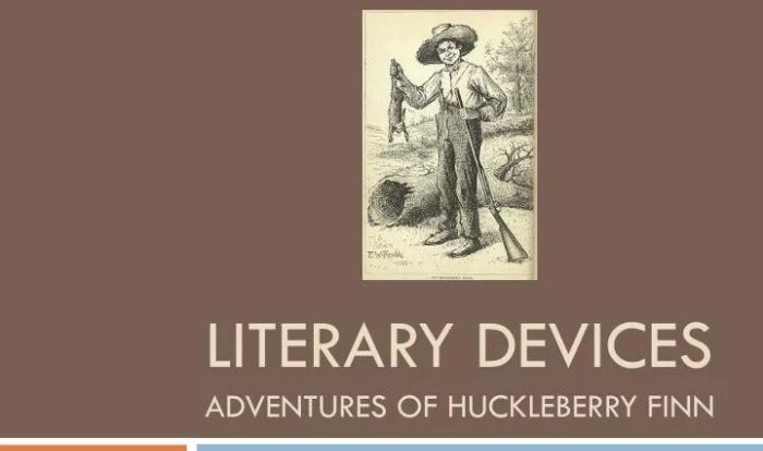 Literary devices in huckleberry finn