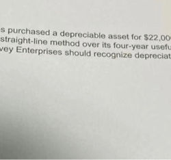 Depreciable peavey enterprises purchased chegg